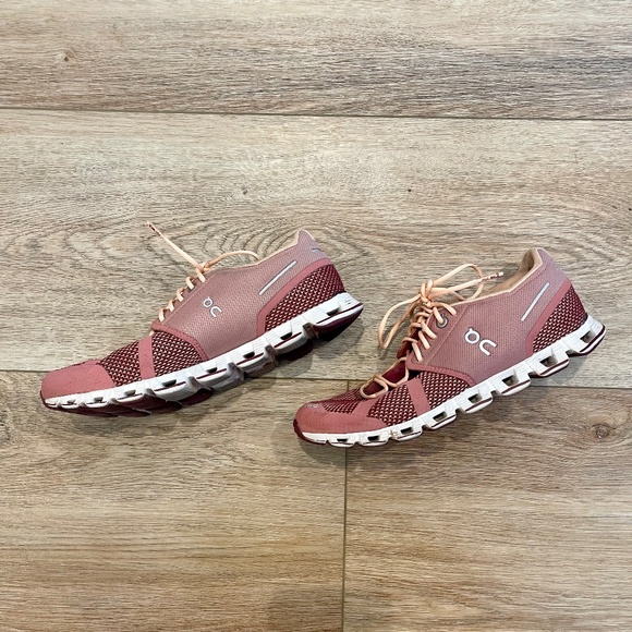 Women's On Cloud 2.0 Swiss Engineering Dust Rose/Peach Running Shoes Size 7 - Picture 5 of 12